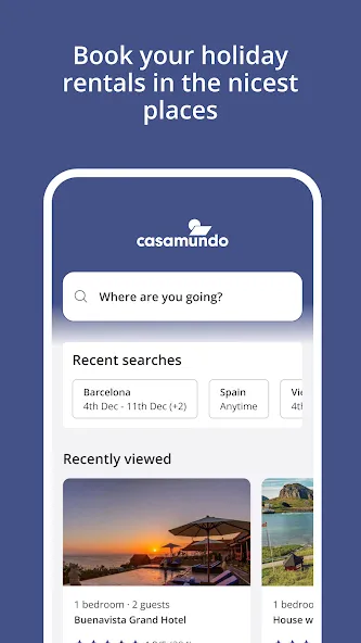 Casamundo: Vacation Homes screenshot 1