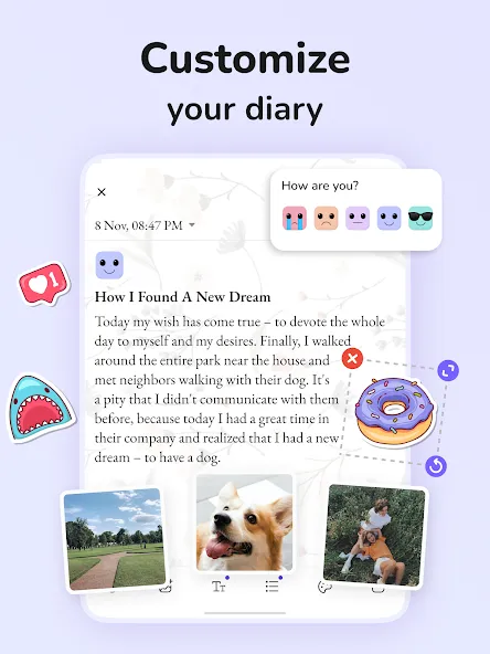 Daily Diary: Journal with Lock screenshot 11