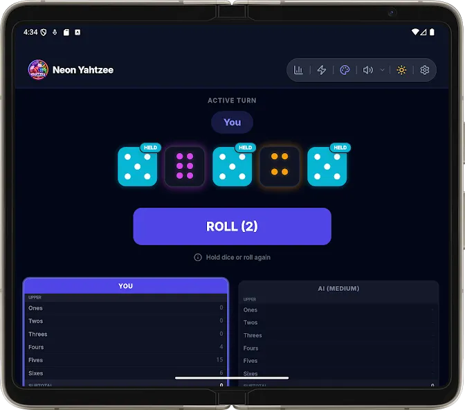 Neon Yahtzey Offline Edition screenshot 24