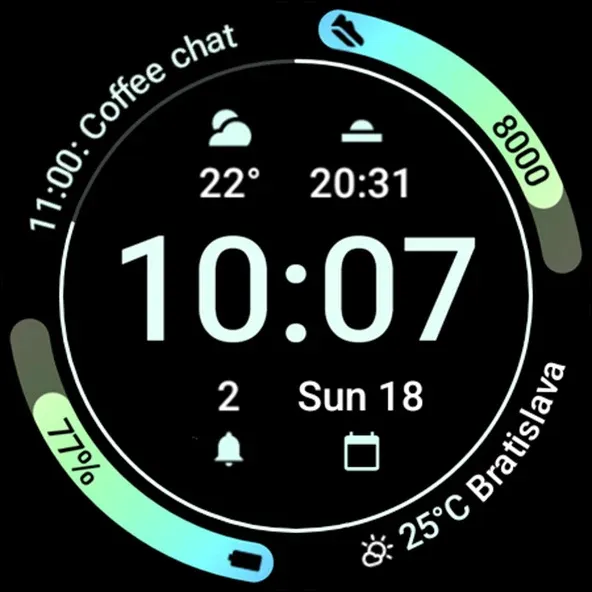 Athlete 2: Watch face screenshot 12