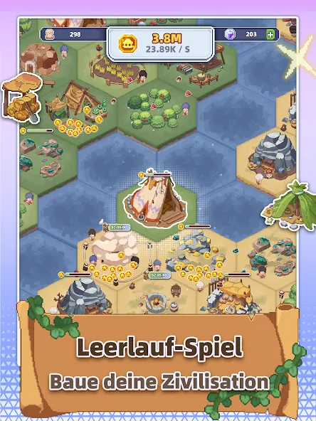 Pixel Civilization: Idle Spiel screenshot 9