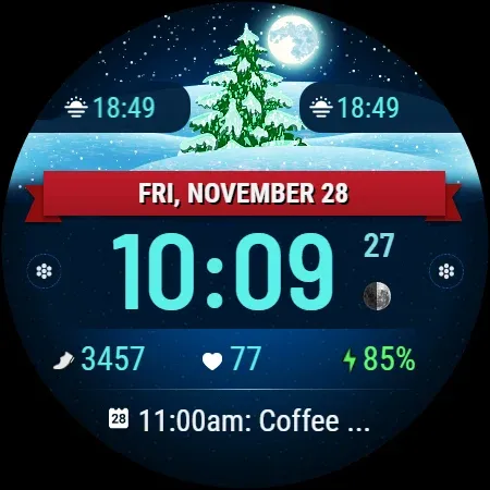 VF01 Christmas Watch Face screenshot 24