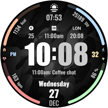 WFP 318 Digital watch face screenshot 45