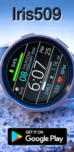 Iris509 Digital Watch Face screenshot 5