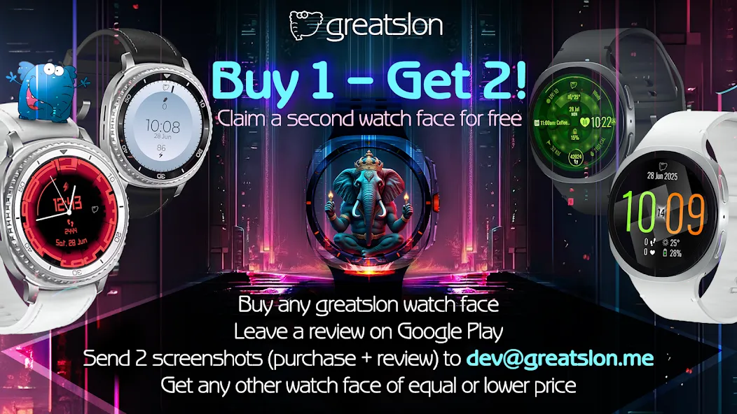 GS005 - Geometric Watch Face screenshot 10
