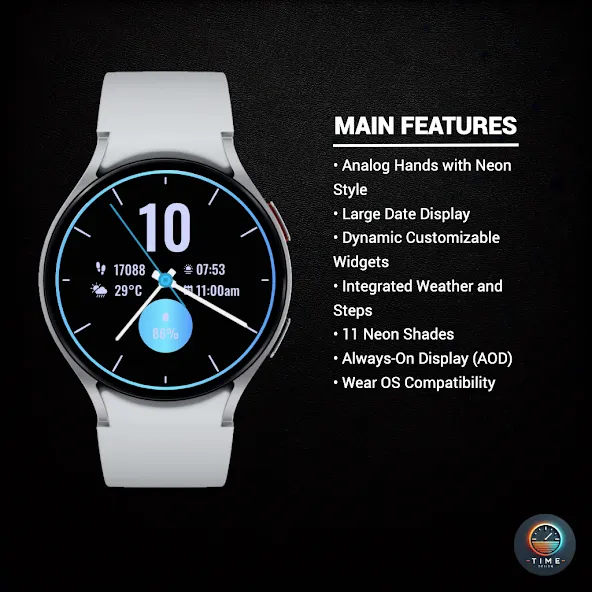 Neon Pulse Watch Face screenshot 2