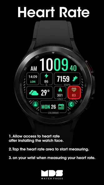 MDS441 Digital Watch Face screenshot 6