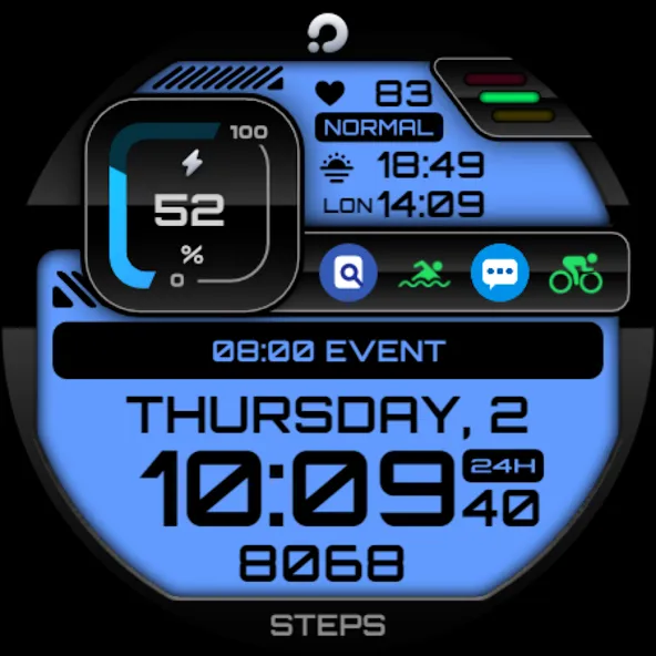 PRADO 03 Digital Watch Face screenshot 11