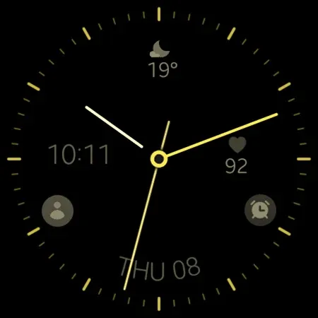 Minimal black v24 watch face screenshot 10