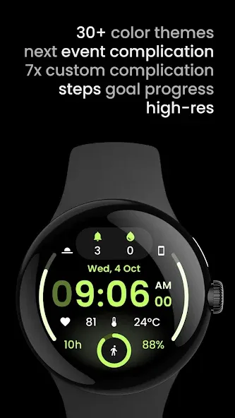 React 2: Watch face screenshot 3