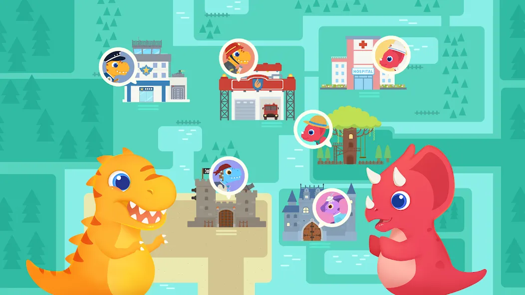 恐龙城市 - 儿童创造力培养,教育益智应用 screenshot 2