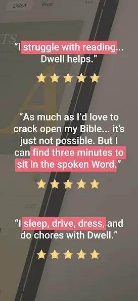 Dwell: Audio Bible screenshot 3