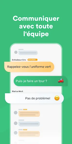 Communication équipe sportive screenshot 4