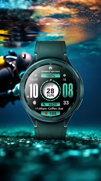 DM105 Futuristic Digital Watch screenshot 5