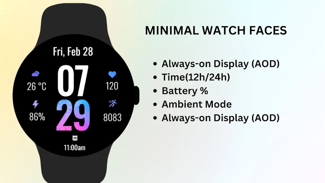 Minimal Watch Faces screenshot 8
