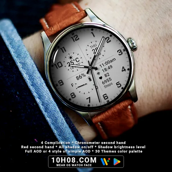 Watch face 10h08.com #68 screenshot 1