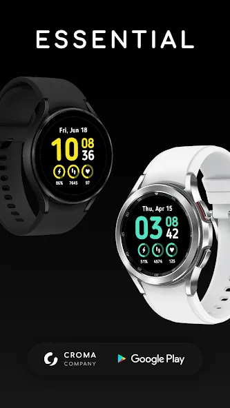 Essential Watch Face Wear OS screenshot 1