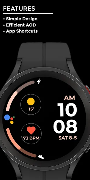 Night 42 - watch face screenshot 2