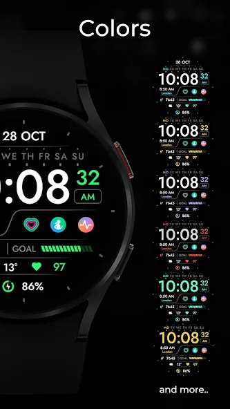 TVV Digital 5 Watch Face screenshot 2