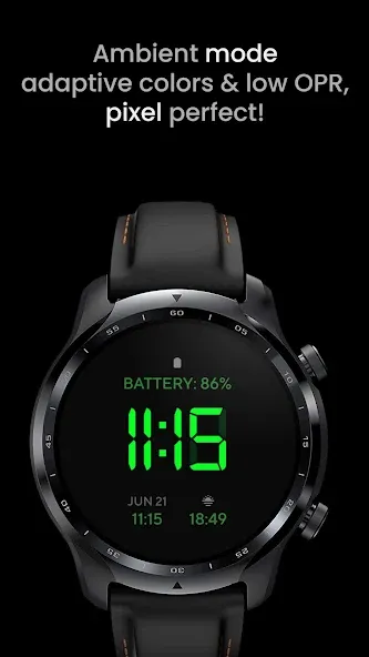 Digital 1 Watch face screenshot 2
