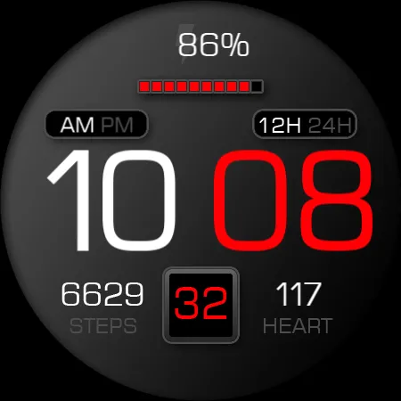 Key079 Digital Watch Face screenshot 27
