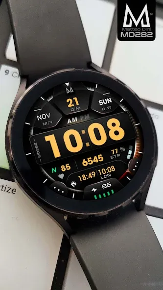 MD282 3D Digital watch face screenshot 7