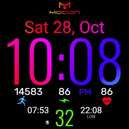 Watch Face Mooon screenshot 5