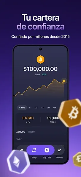 Exodus: Cartera Cripto Bitcoin screenshot 2