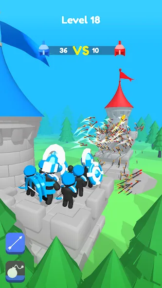 Merge Archers: Salvar la corte screenshot 8
