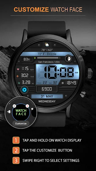 WFP 053 Military watch face screenshot 7