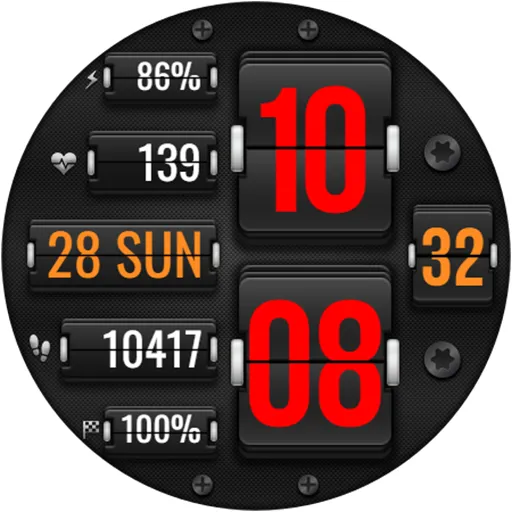 Digital FLIP WS16 Watch face screenshot 19