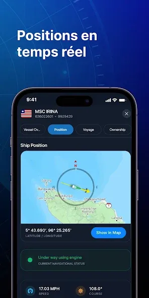 MarineRadar: Suivi des navires screenshot 2