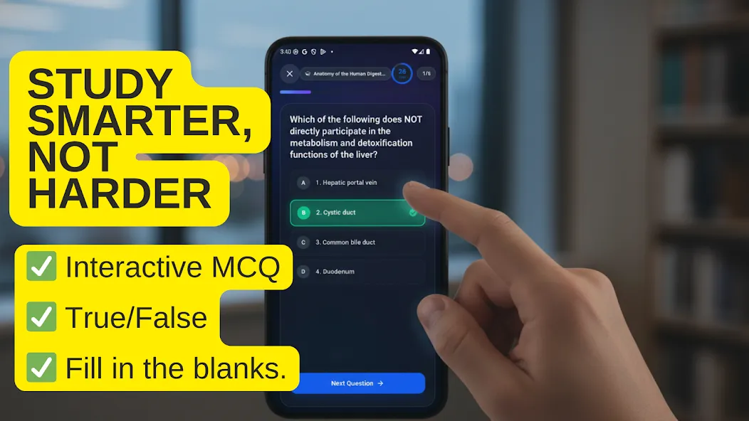 Cruxly AI Tutor Quiz Flashcard screenshot 3