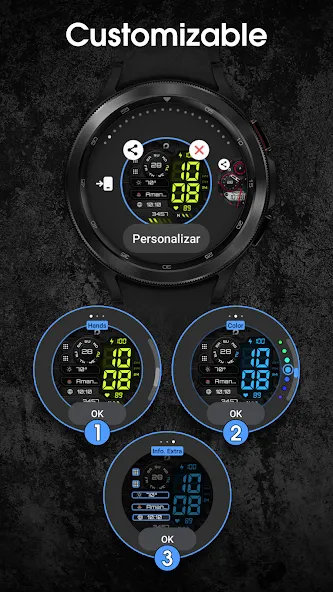 PRADO X115 Digital Watch Face screenshot 4