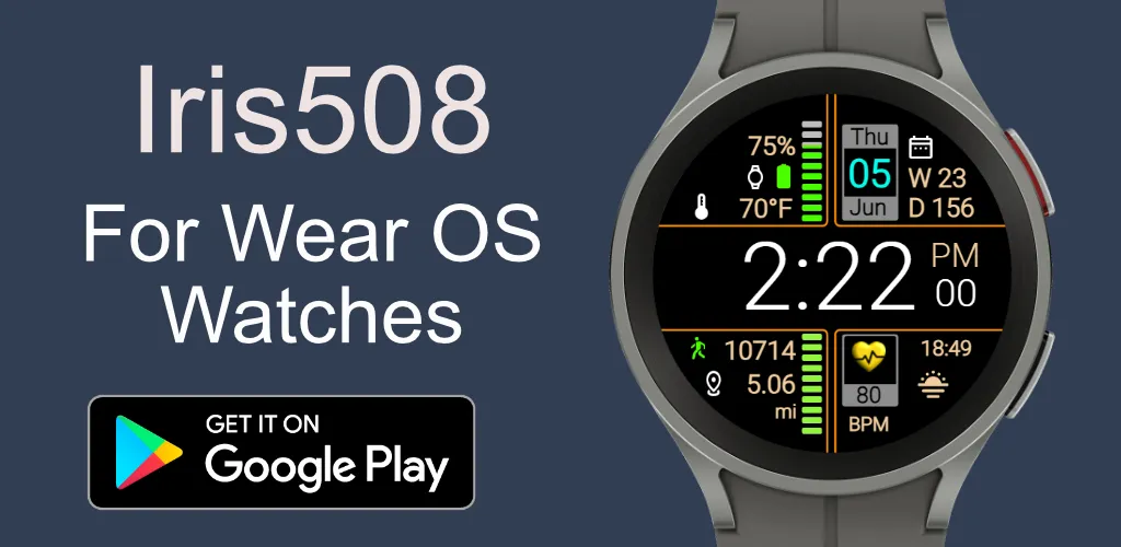 Iris508 Digital Watch Face screenshot 8