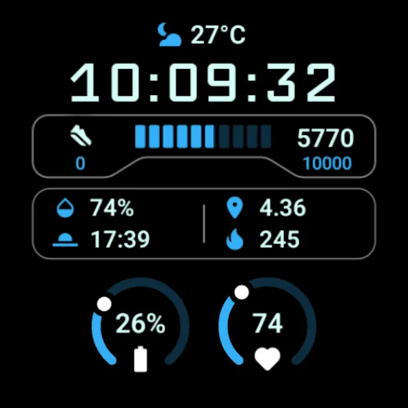 MDS02 Digital Watch Face screenshot 10