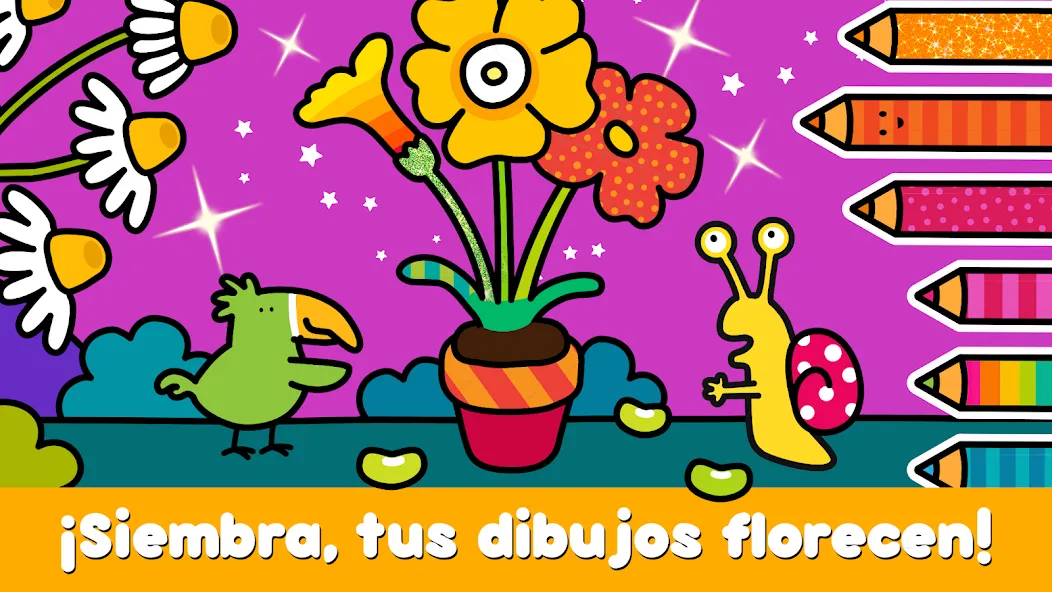 Jardín Libro de colorear niños screenshot 1