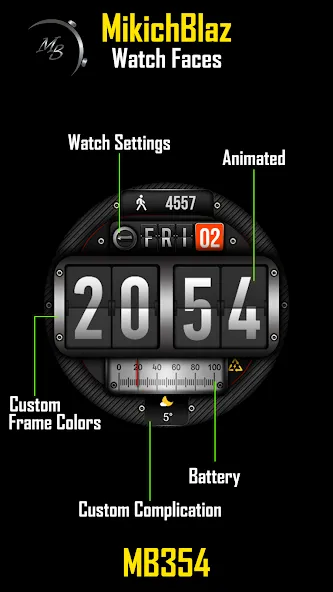 Flip Clock MB354 screenshot 6