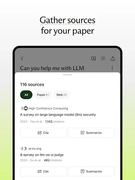 Liner: AI search assistant screenshot 10