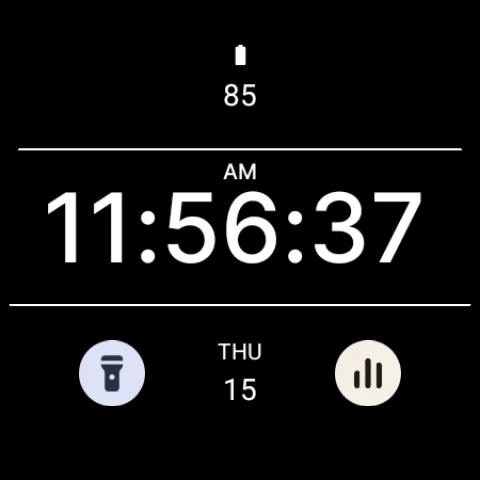 Black X Watch Face screenshot 6