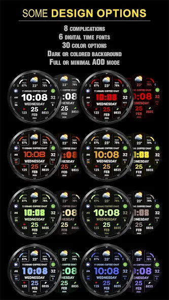 WFP 346 Digital watch face screenshot 2