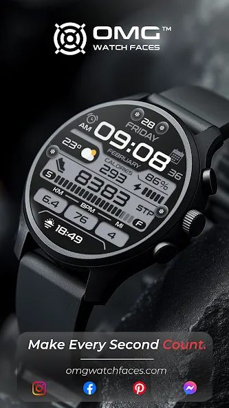 OMG 193 Digital Watch Face screenshot 19