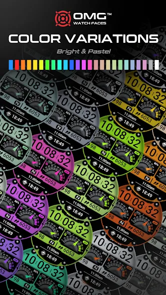 OMG 355 Digital Watch Face screenshot 7