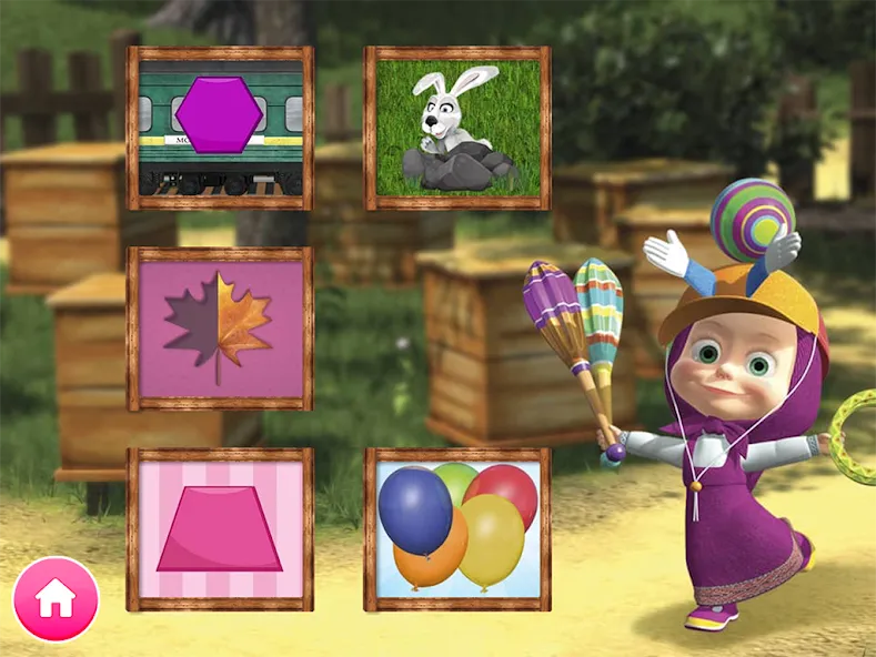 Masha y el Oso Juego Educativo screenshot 2