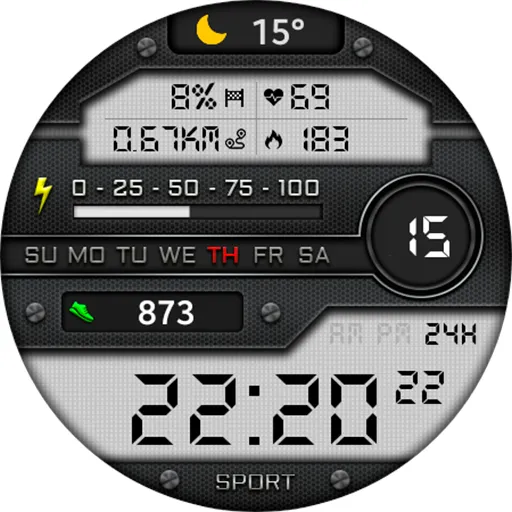 Digital Dadan Watch Face screenshot 13