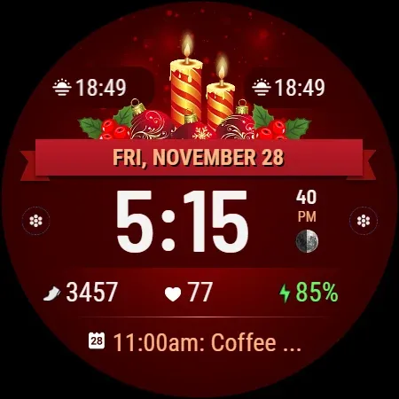 VF01 Christmas Watch Face screenshot 27