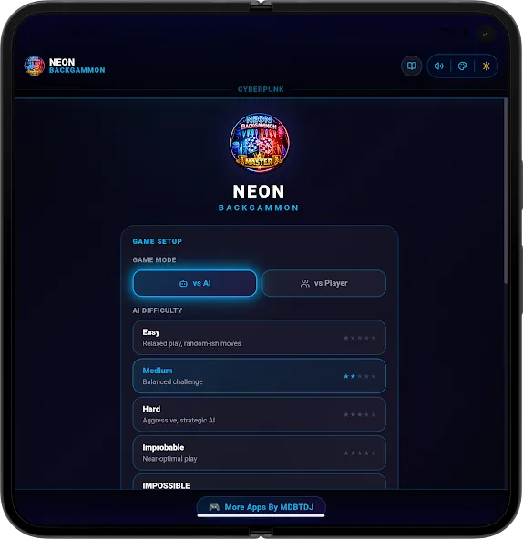 Neon Backgammon Master Offline screenshot 10