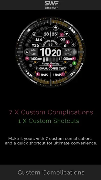 Digital Watch Face Infowatch 2 screenshot 2
