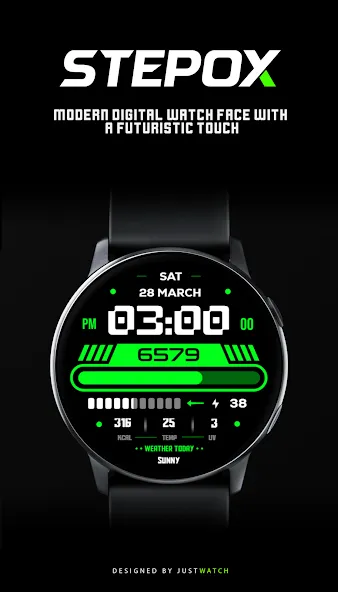 Stepox WatchFace screenshot 2