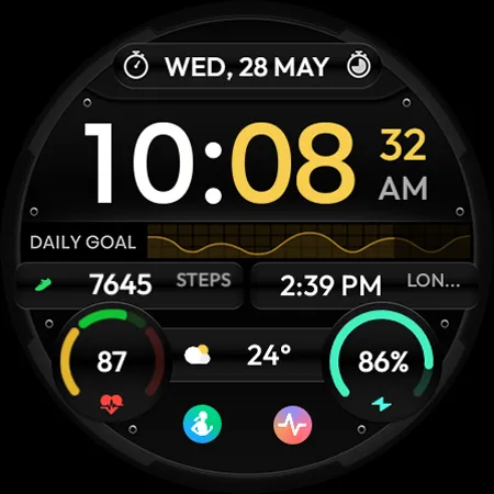 TVV Sport 8 Digital Watch Face screenshot 8